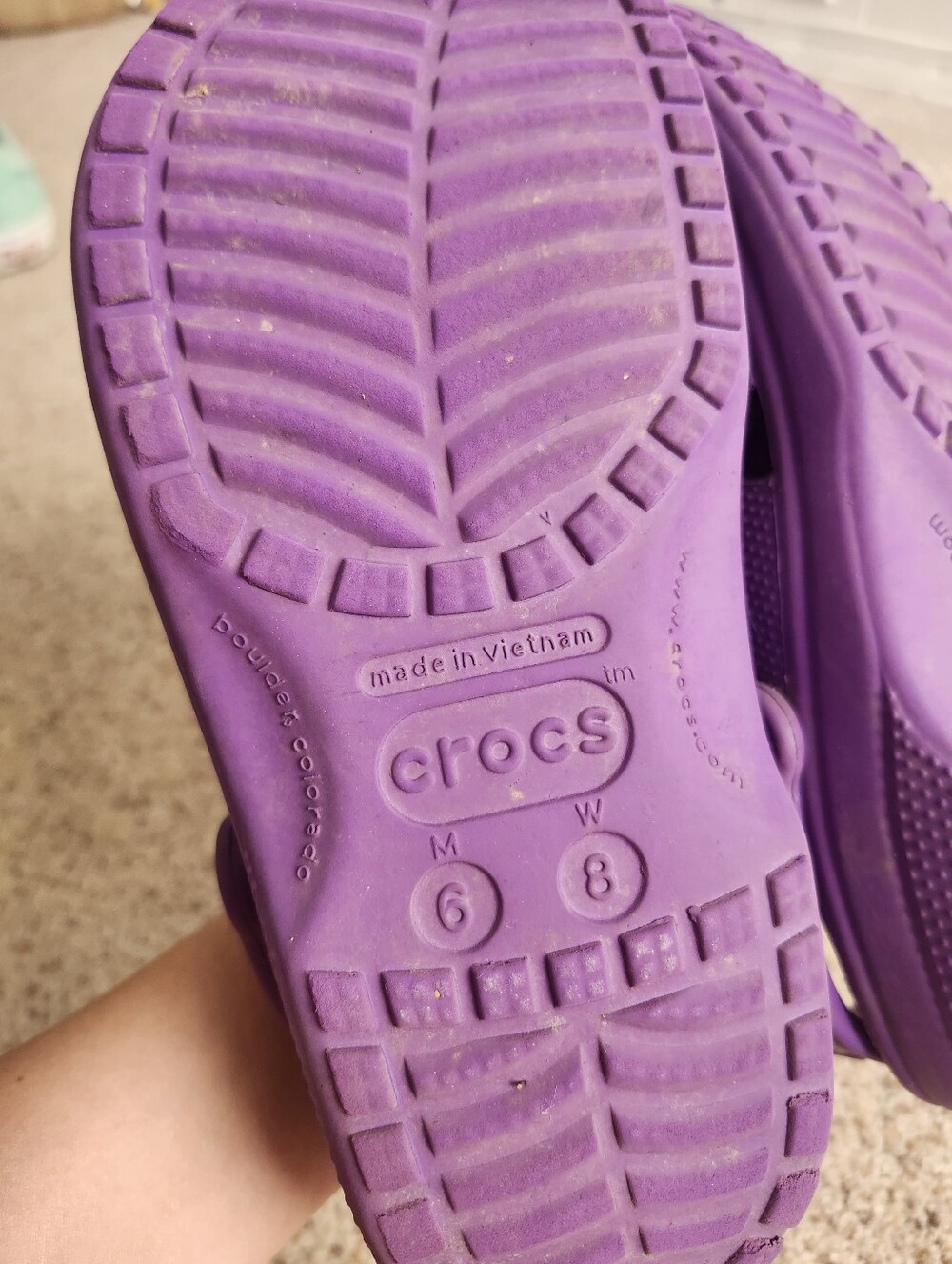 Women's Purple Crocs - Picture 9 of 10